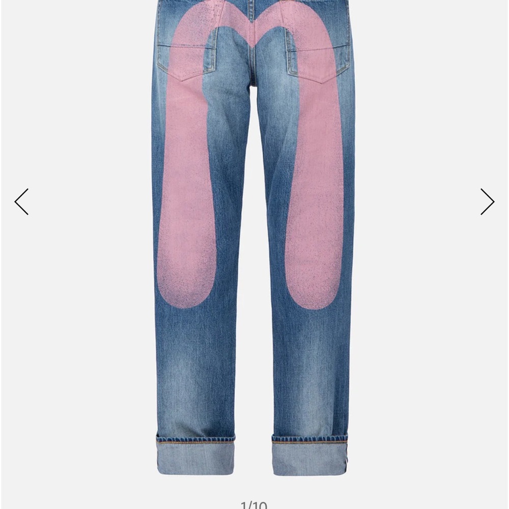 Blue Jeans with Pink Design